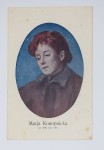 Marja Konopnicka. Karta litografowana.