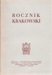 ROCZNIK KRAKOWSKI T. XLI 1970r.