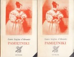 d`ABRANTES Laura księżna - Pamiętniki [z epoki napoleońskiej], 1-2 komplet