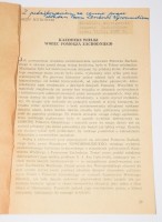 [dedykacja] MITKOWSKI Józef - Kazimierz Wielki wobec Pomorza Zachodniego.