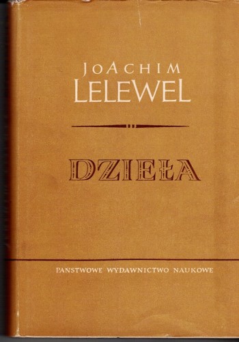 LELEWEL Joachim – Dzieła t. I – obwoluta