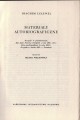 LELEWEL Joachim – Materiały autobiograficzne – strona tytułowa