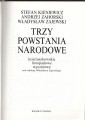Trzy powstania narodowe – strona tytułowa