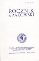 ROCZNIK KRAKOWSKI T. LII 1986r.
